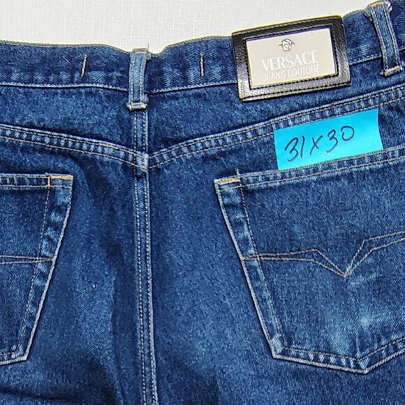 VERSACE 31X30 DARK BLUE JEANS - Picture 2 of 5